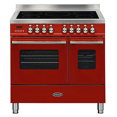 Britannia RC-9TI-DE Delphi Induction Hob Range Cooker Red
